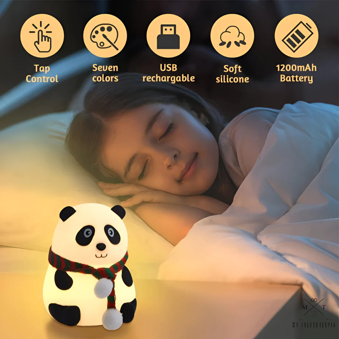 Cute Panda Silicone Lamp