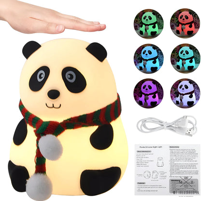 Cute Panda Silicone Lamp