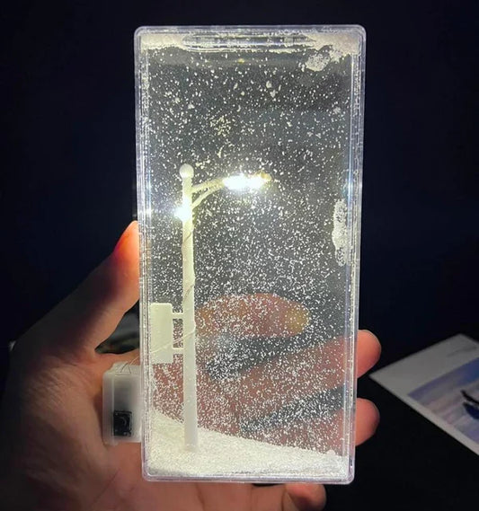 Street Night Snowfall Lamp